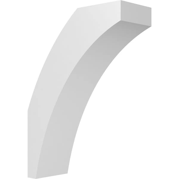 Ekena Millwork 4-in. W x 10-in. D x 14-in. H Thorton Architectural Grade PVC Knee Brace BRCP04X10X14THR - main
